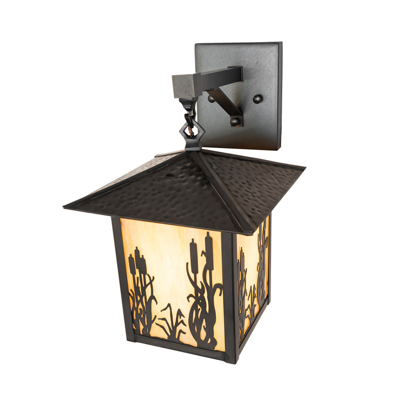 9" Wide Reeds & Cattails Wall Sconce