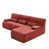 Velours côtelé rouge