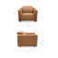 Fauteuil inclinable électrique Waldo blanc cassé-1040755982