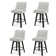 Tabouret pivotant avec structure en bois massif Malakeh
