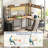 Bianco L-Shaped Desk with Hutch & Power Outlet, Gaming Desk Corner Computer Desk with Led Lights-162979141