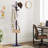 73" H Solid Wood Coat Rack With 14 Hooks – Freestanding Hall Tree For Entryway Or Bedroom-374109775