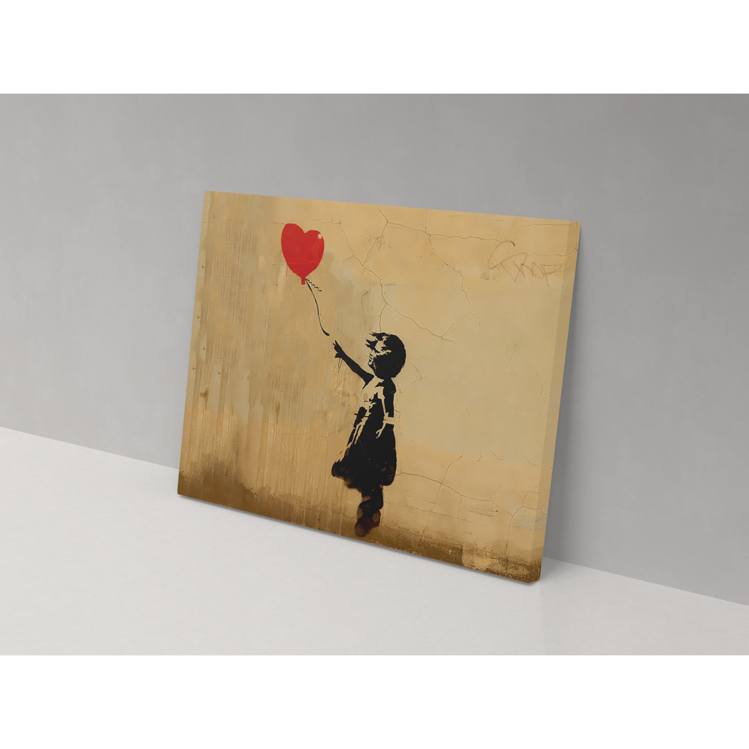 Balloon Girl Banksy - Wrapped Canvas Graphic Art