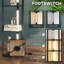 Mirtle LED Floor Lamp with Shelves 4-Tier Standing Lamp Black