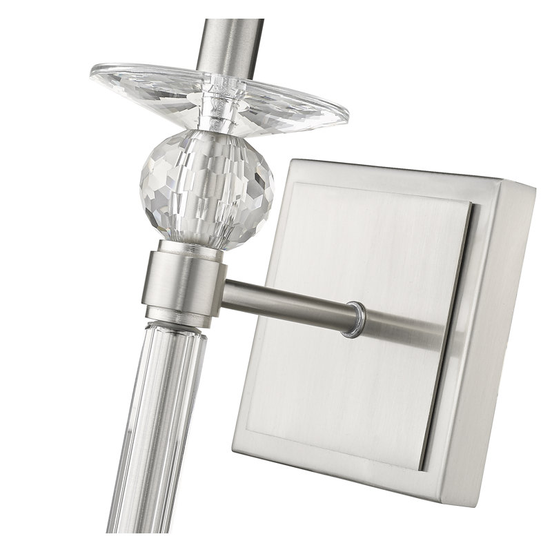 Athlyn 1-Light Dimmable Wallchiere, Brushed Nickel