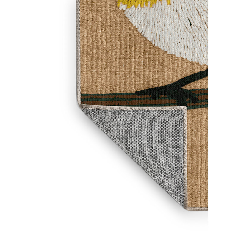  Tapis lavable European Goldcrest Birds, Rectangulaire 8 pi x 10 pi