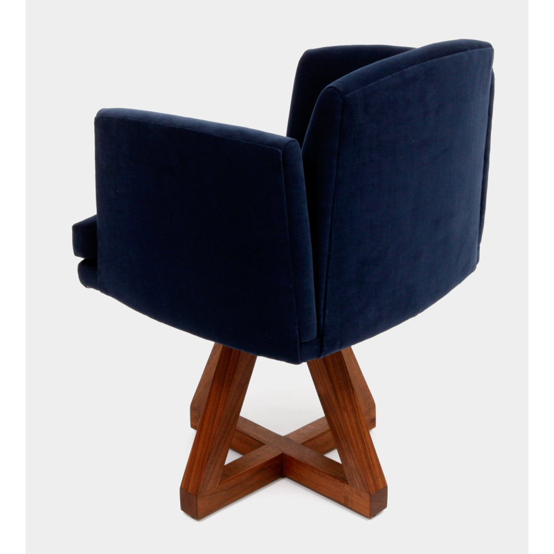 Allison Upholstered Arm Chair, Deep Blue