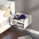 Wenlock Wall Mounted Nightstand 1 Drawer with Crystal Inlay