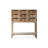 Retro Walnut Solid Wood Accent Cabinet