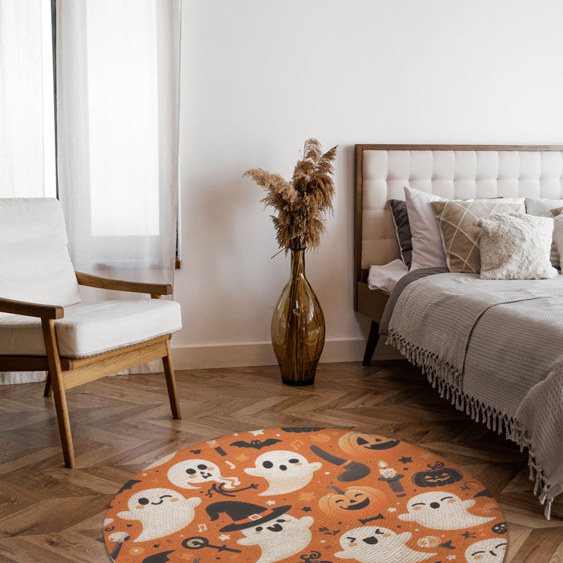 Tapis tressé Eerie, Rond 5 pi