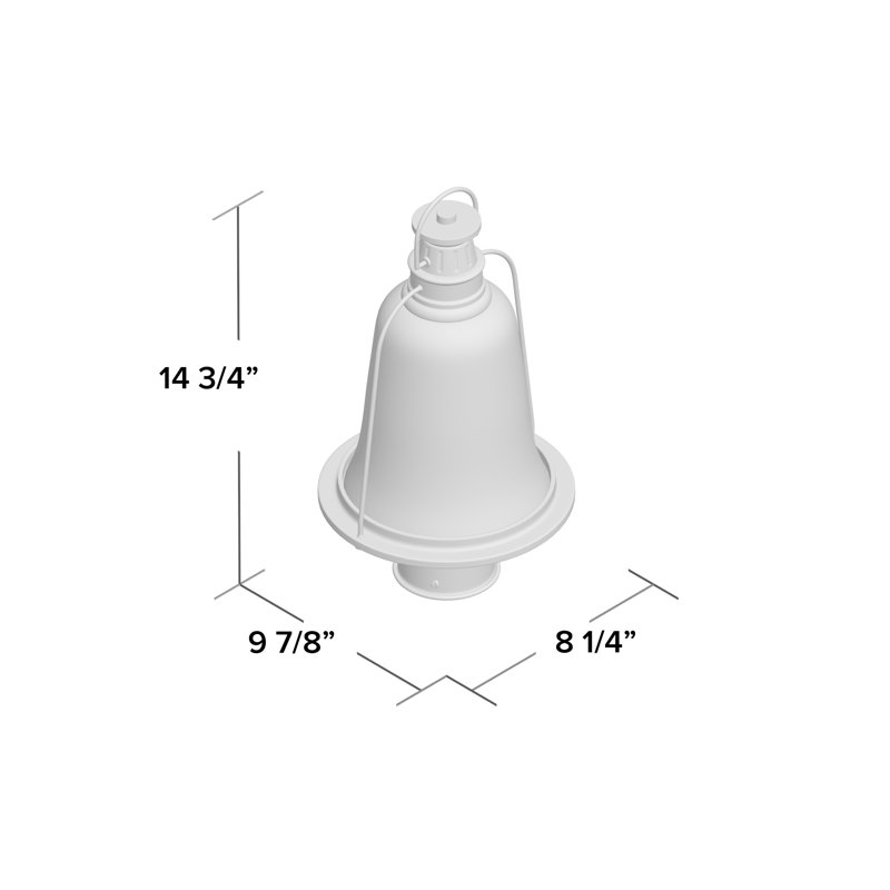 Lampadaire d'extérieur 1 lumière 14,8 po Marilou