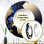 Abstract Marble Geode Blue I - Liquid Ink Round Mirror Wall Decor_MTMIR58591-239224442-210674510