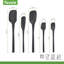 Ensemble de 5 spatules flexibles en silicone - noir-1288428475