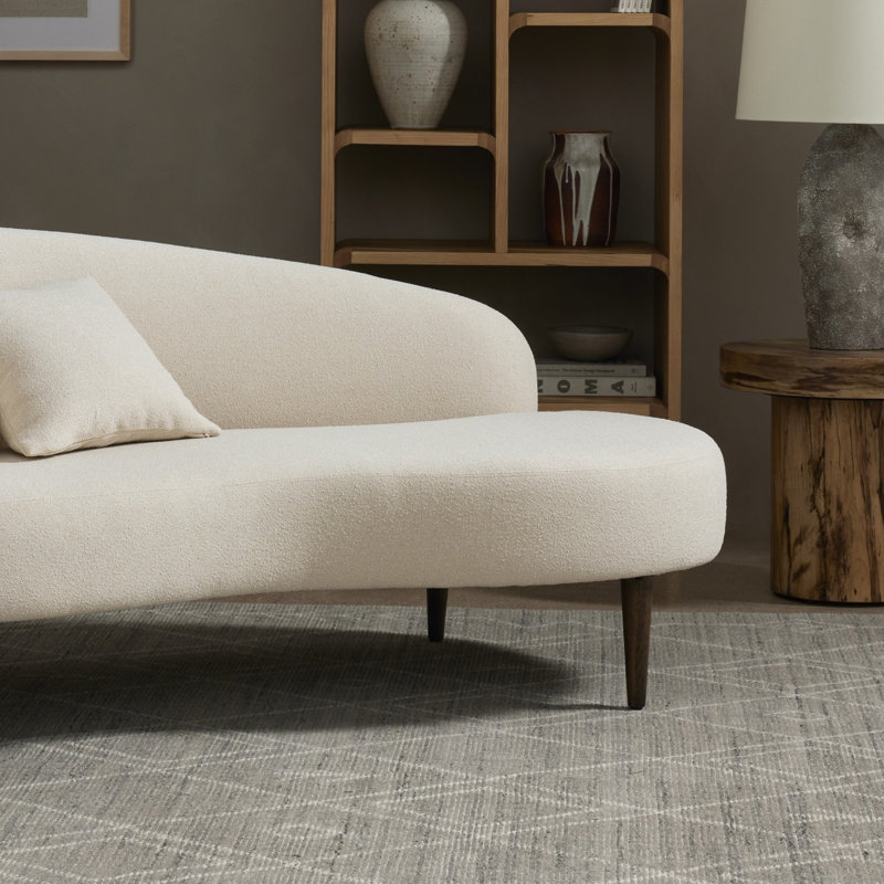 Nador Hand Knotted Moroccan Area Rug, Gray, Rectangle 10' x 14'