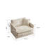 2 Piece & Chair , Beige Chenille Cover, Strong Wood Frame, Sponge Fill, Transform Your Space In Chenille, Solid Wood, Breathable Upholstery, Relaxing Seat And Back