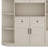 Multifunctional Left-Right Combination Hall Cabinet (Can Be Used Separately) With Storage And 4 Hooks, Storage Cabinet/ Hall Tree 2 In 1 For Living Room, Kitchen And Hallway-1986219210