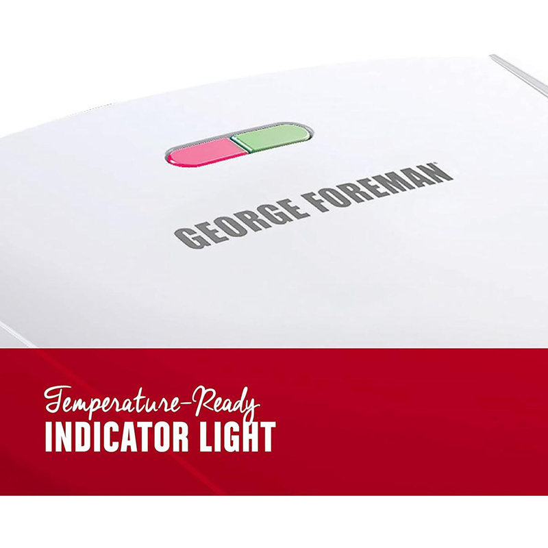 George Foreman - 4 gril d'intérieur électrique et presse à panini en argent