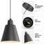 - Light Black Pendant