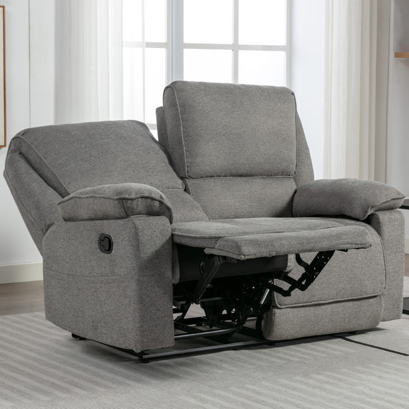 Sydney Latch Recliner 2 Seater Sofa, Grey
