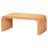 Bali & Pari Guevara Bohemian Light Honey Fluted Rattan Coffee Table