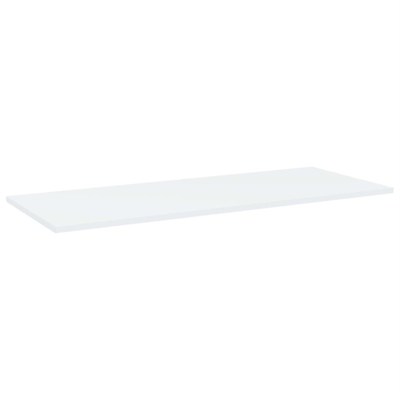 Tablettes flottantes étagères murales, Blanc, H 0,6 po x l 39,4 po x P 15,7 po