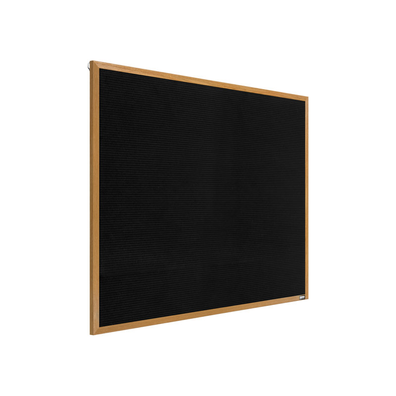 AARCO No Felt Letter Board, 30" H x 36" W, Oak