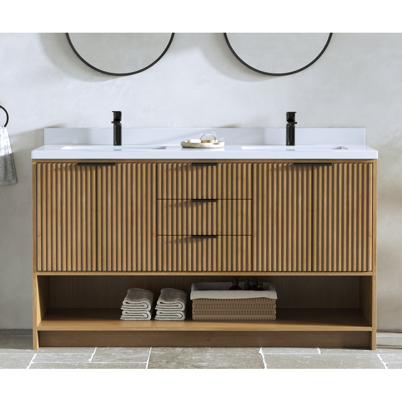 Ensemble de meuble-lavabo 55 po Maxbano, 55", Sapin météo