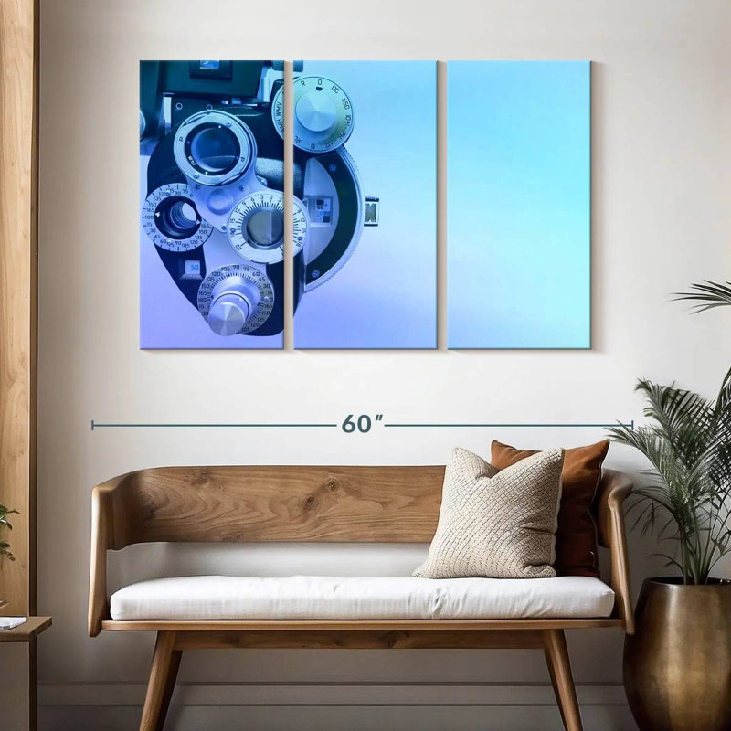 Alcaraz mauve bleu Phoropter, H 32 po x l 50 po