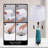 25.2" Gradient Blue Touch Control Table Lamp with USB and Bulb Included