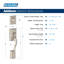 Addison Handleset with Single Cylinder Deadbolt and Georgian Door Knob and Rosette-1134623893-1134587546-1134586923