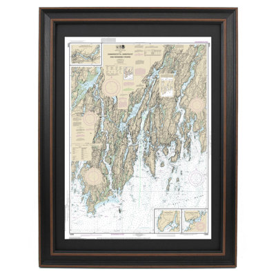 Damariscotta, Sheepscot And Kennebec Rivers | Nautical Chart | Framed Print