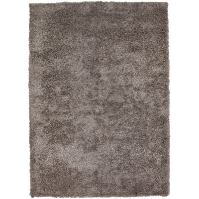 Barun Hand Loomed Modern Area Rug in Charcoal