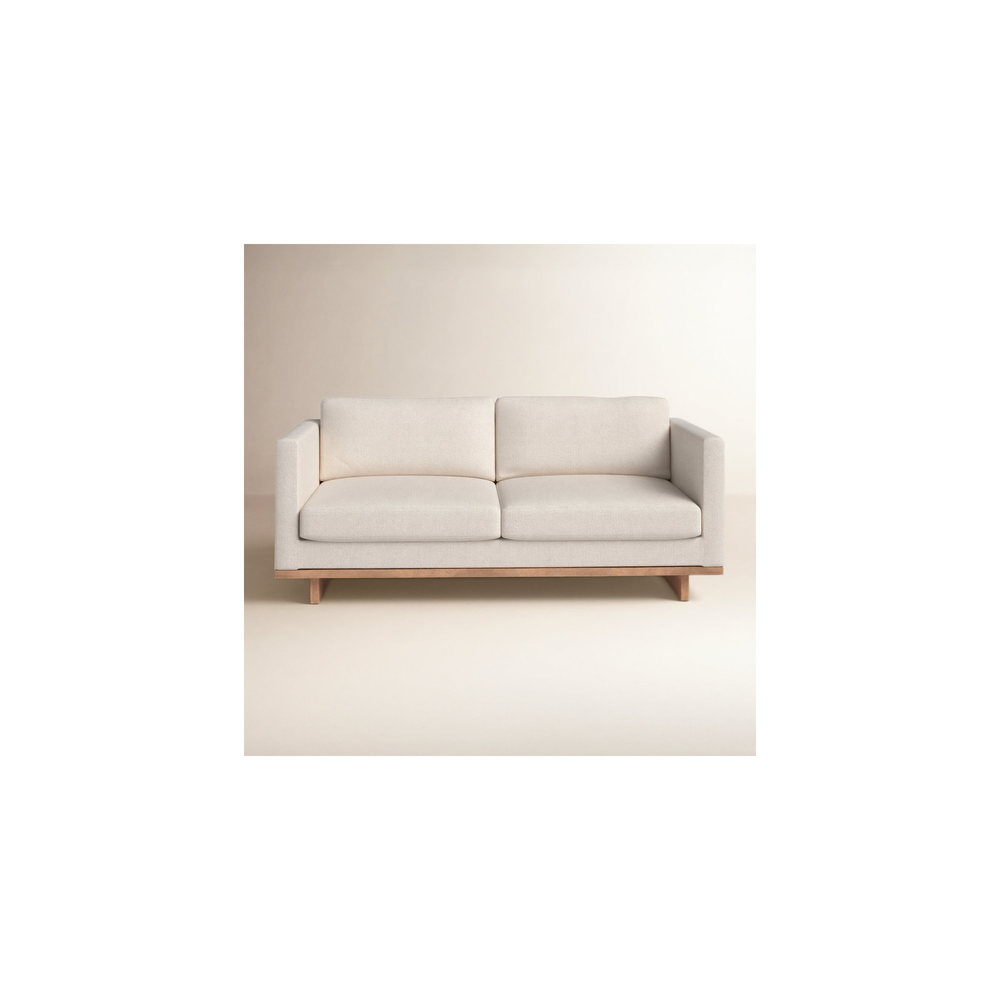 Menades 84'' Upholstered Sofa, Antique Cocoa, Beige