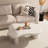 Cloud-Shaped Wooden Cloud Coffee Table for Living Room – 39" & 49" Modern Free-Form Design with 3 Legs and Soft-Matte, Subtle-Sheen Tabletop-1314804958-1314804953