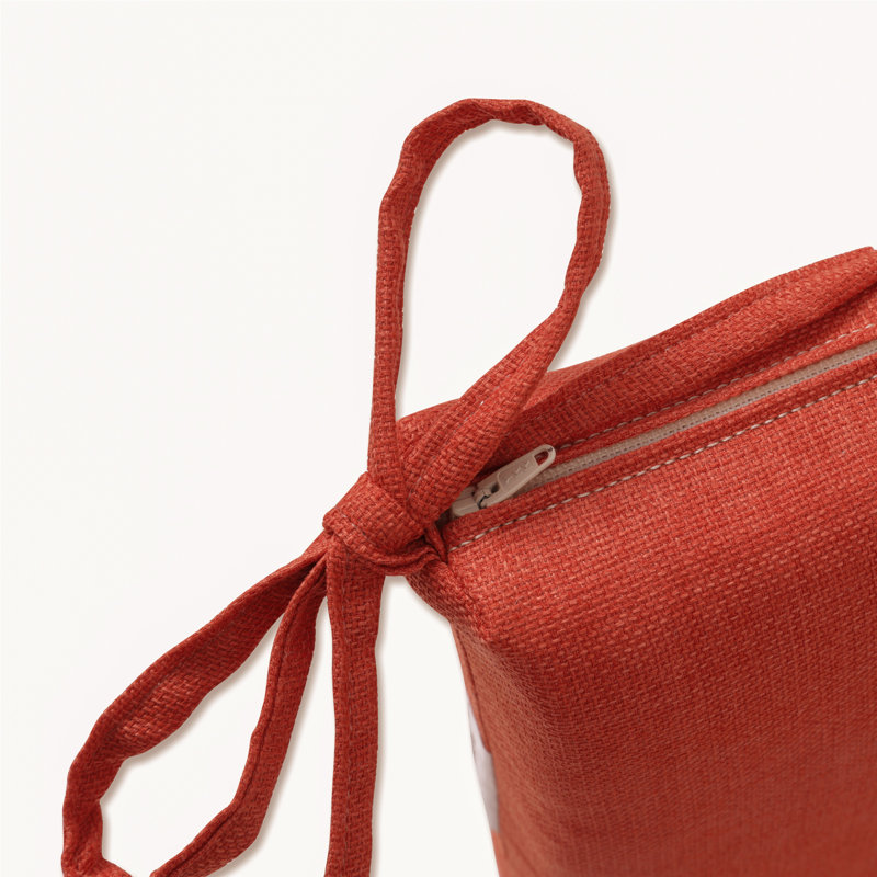 Outdoor 3'' Dining Chair Cushion, Orange T-Spun Polyester