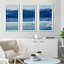 « blue on blue ii », reproduction de peinture à l’aquarelle à partir d’une image multi-pièces-31707569
