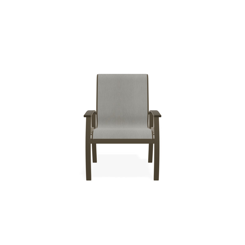 Belle Isle Outdoor Dining Chair, Augustine Oyster, Beachwood