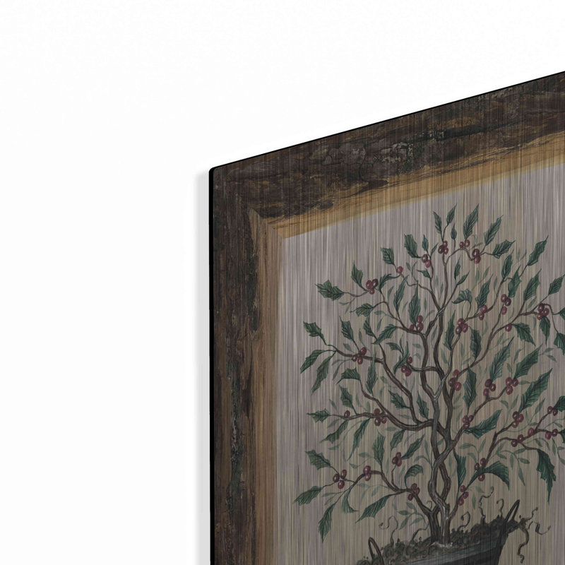«Wood Land Pots Tree III» par Cindy Jacobs, H 24 po x l 16 po