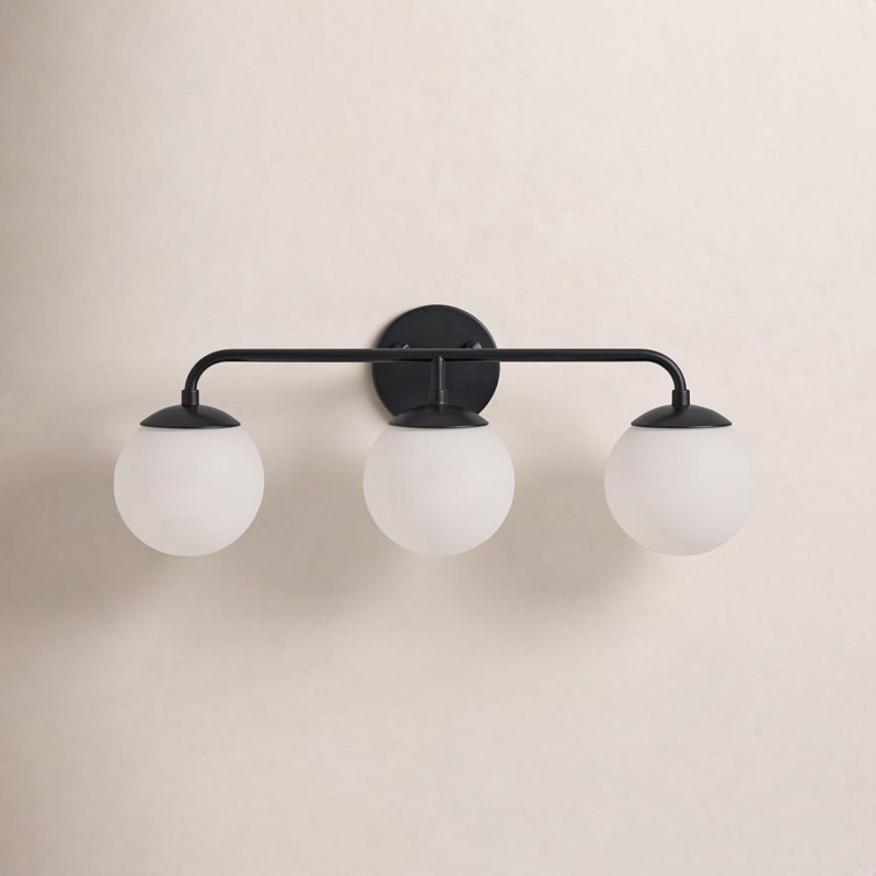 Kobie 3 - Light Dimmable Vanity Light, Black