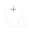 Lupine 6 - Light Candle Style Chandelier