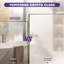 Porte de douche coulissante double semi-encadrée l 56 "à H 72" x H 72 ", baignoire de contournement à largeur réglable avec verre trempé givré 1/4", noir mat-128990590