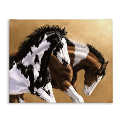 Art mural sur toile Wild & Free Mares par Victoria Schultz