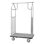 Chariot à bagages d'hôtel en acier inoxydable brossé 800 lb