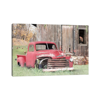 Red and Rusty I 1 Piece Wrapped Canvas Wall Art