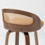 Swivel Upholstered Counter Stool with Solid Wood Frame-1027556163-1027556167