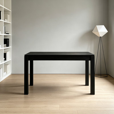 Black Oak Multi-functional Rectangular Desk