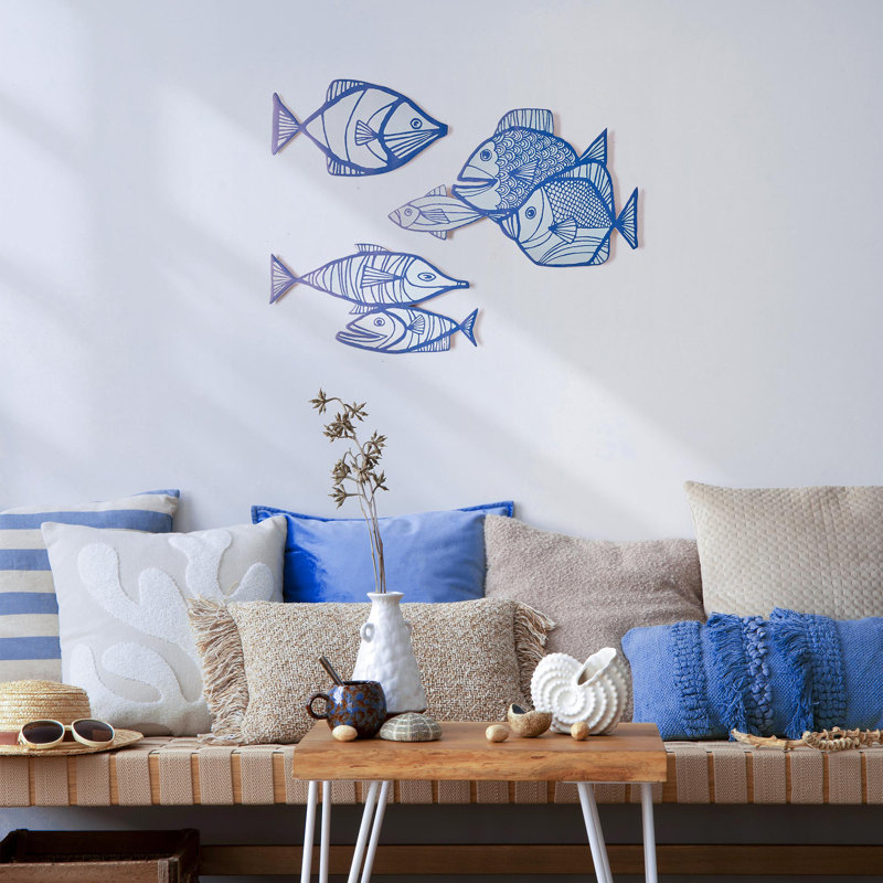 Kona Coast by Reyn Spooner Fishes Wall Decor Set of 3 - 18" x 16"