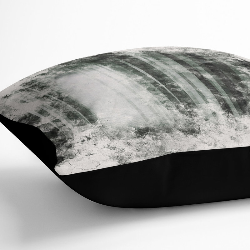 Square Throw Cushion, 55cm H x 55cm W x 20cm D, Black