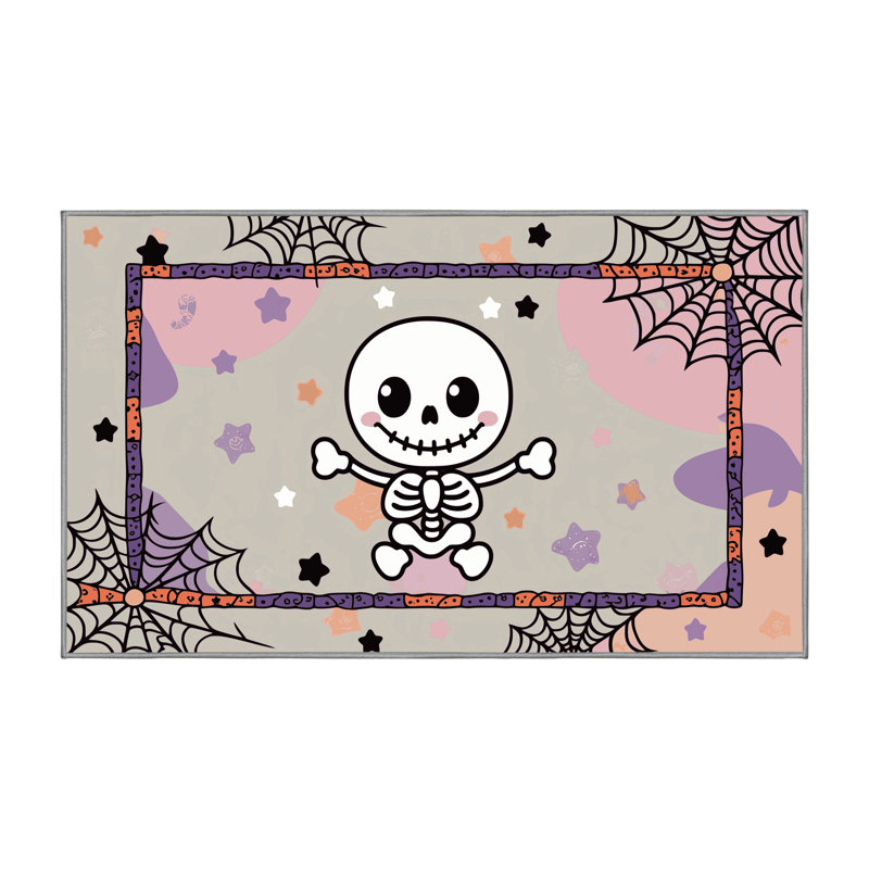 Tapis de vacances d'Halloween The Holiday Aisle®, Rectangulaire 2 pi x 3 pi
