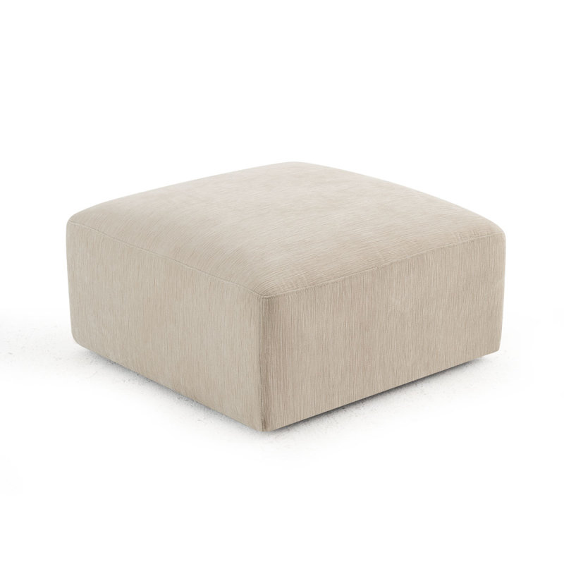 Repose-pieds modulaire convertible, Chenille beige